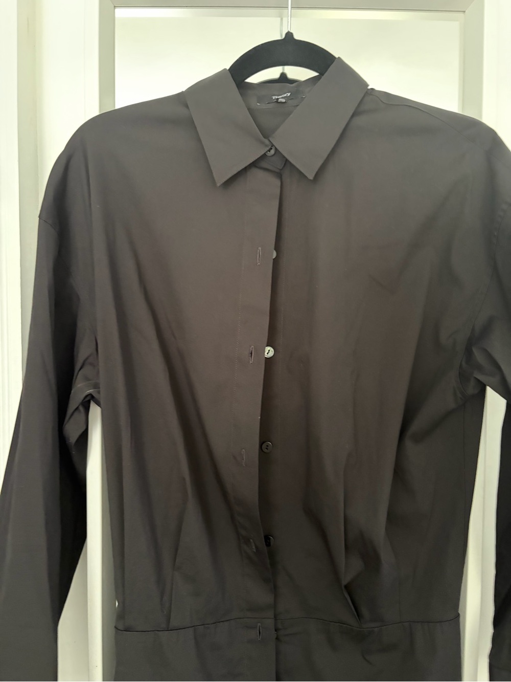 Theory Fitted Shirt Dress in Good Cotton Size 4 - Picture 5 of 7